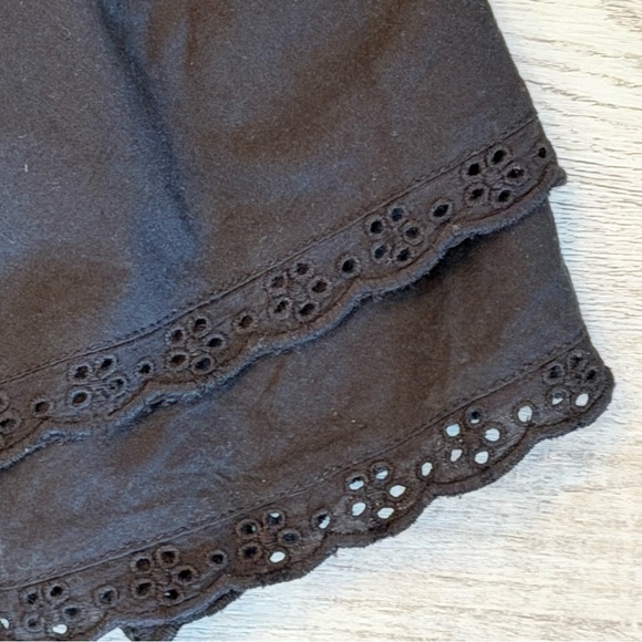 Kitteny Black Ruffle Mini Corset Dress Women’s size XS NWT Cotton Coquette - Picture 5 of 14